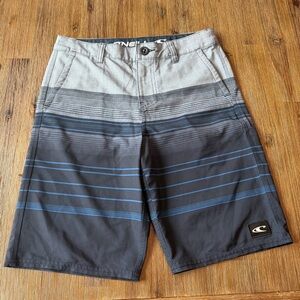 O'Neill Boys Striped Board Shorts size 14